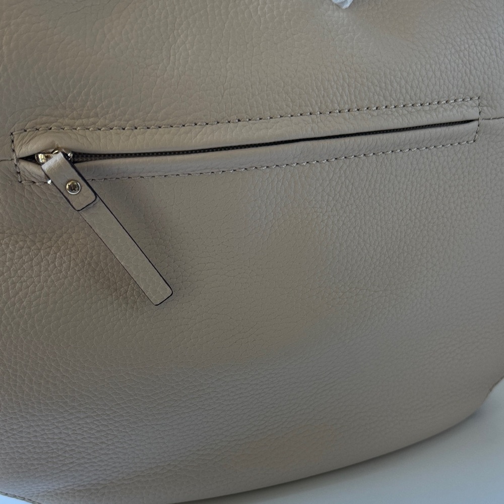 Kate Spade Jackson Street Mylie Hobo Crossbody Bag Cream Pebbled Leather - Picture 14 of 16